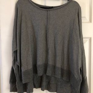 Slit-Sleeve Sweatshirt Top